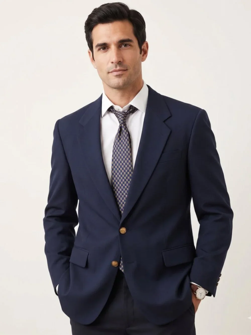Christian Dior Blue Sport Coat Jacket 42 R Size 42 Vintage